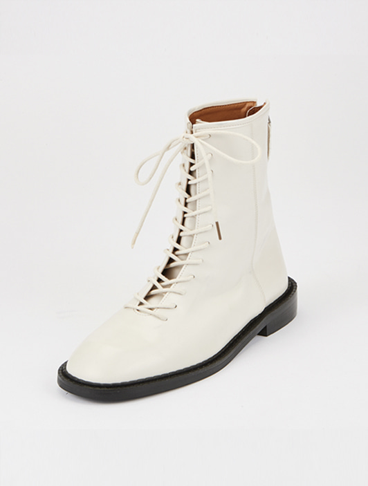 Lace-up Boots (Ivory)