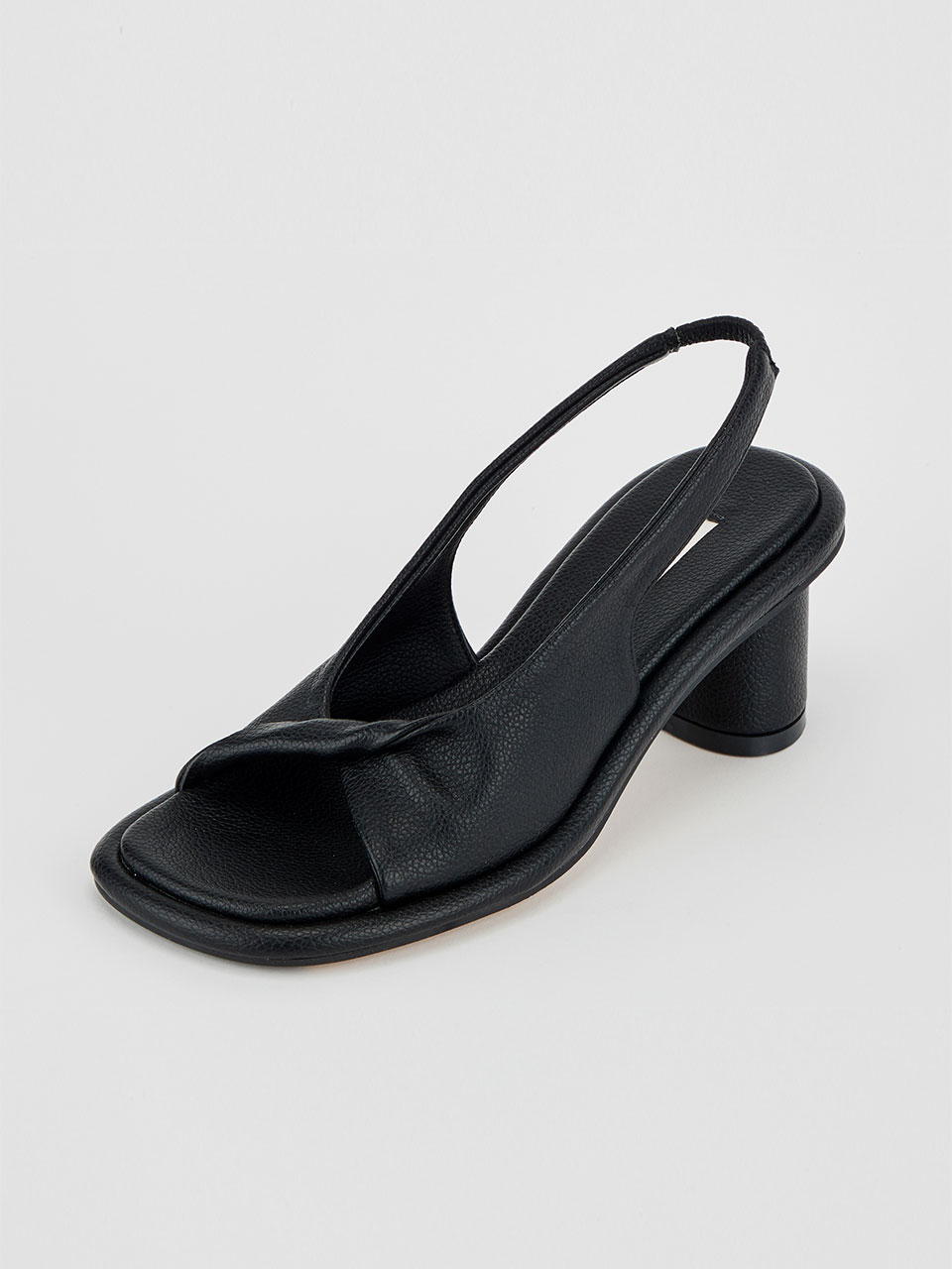 Twist Sandal Heel (Black)