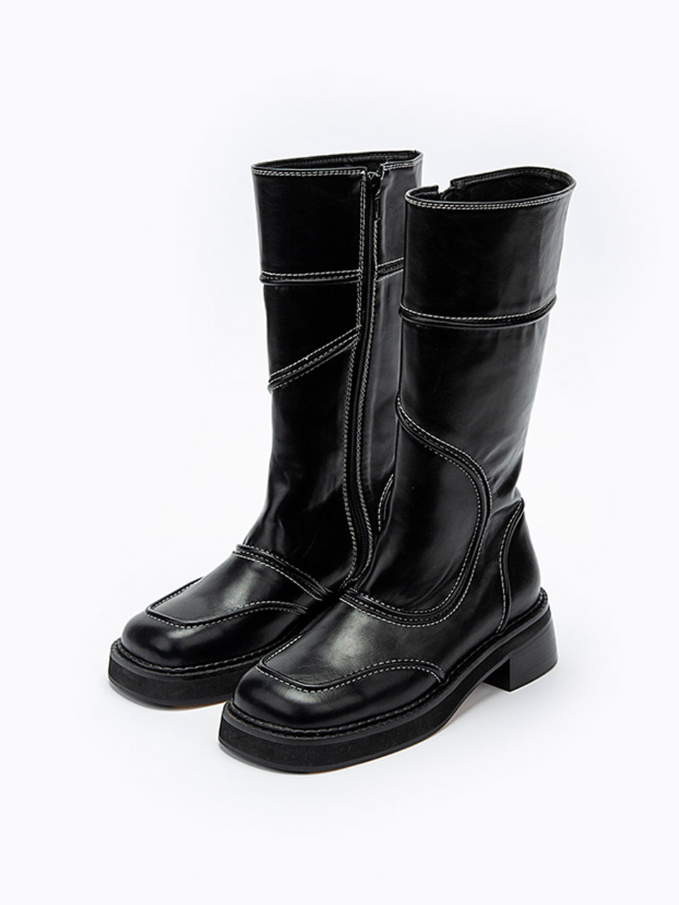 Stitch Line Boots (Black)