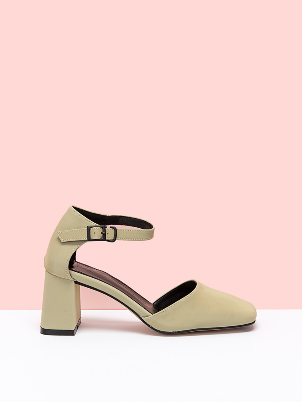 Square Ankle Heel (Green)