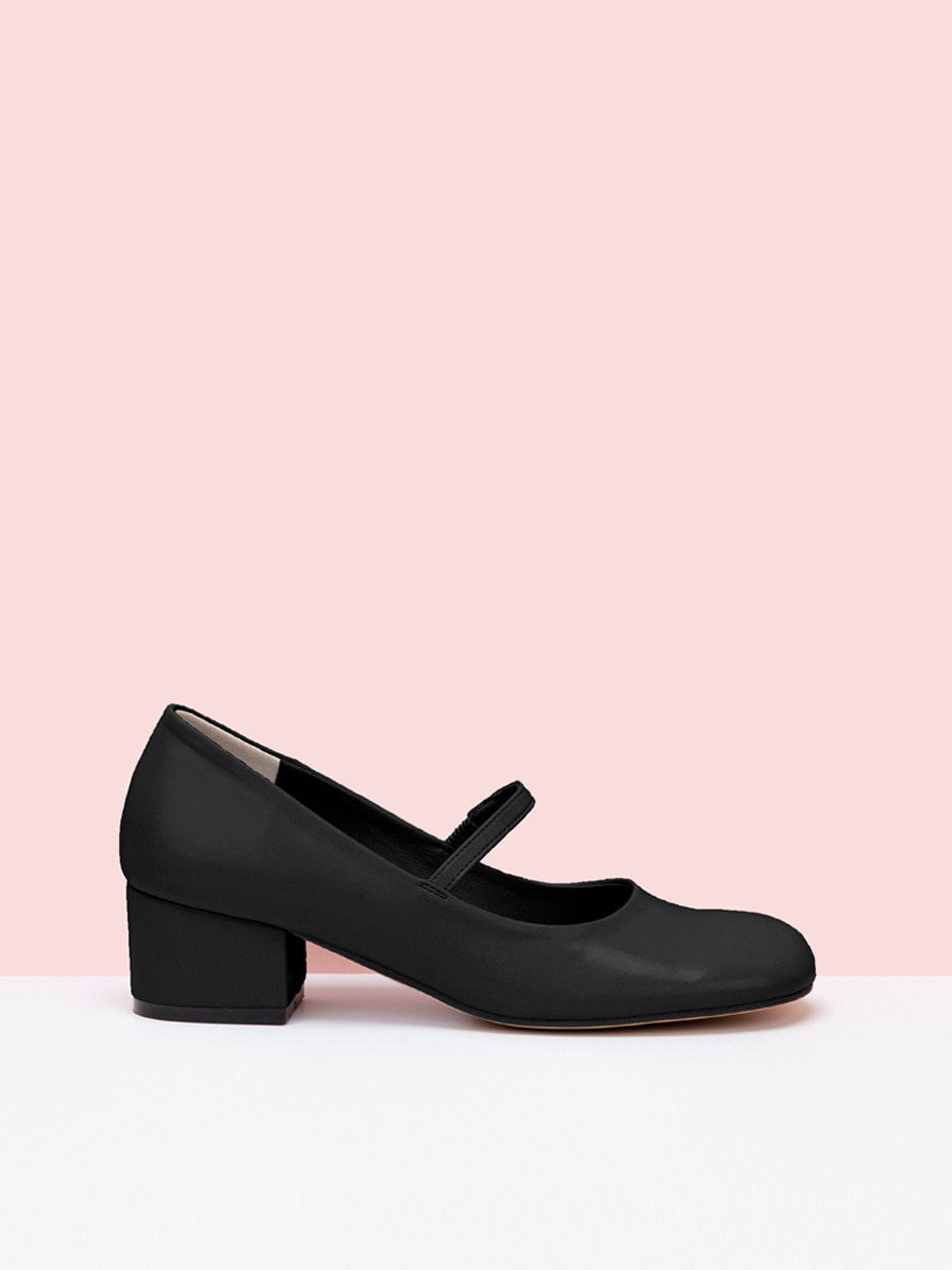 Round Maryjane Heel (Black)