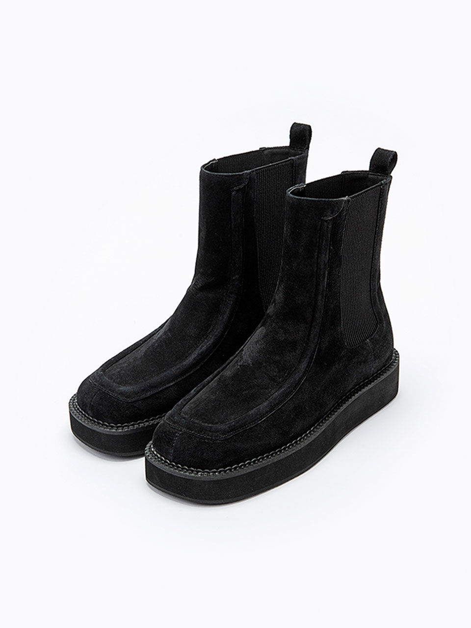 Chelsea Lane Boots (Suede Black)