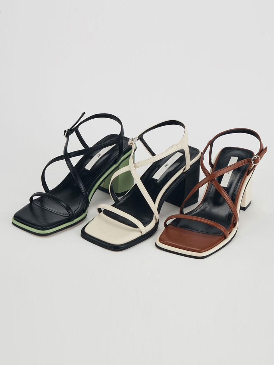 Square Sandal Heel (3colors)