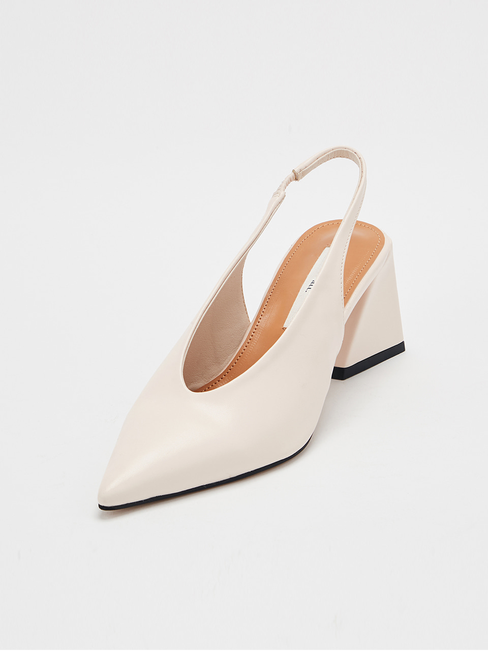 Slingback Heel (Peach Ivory)
