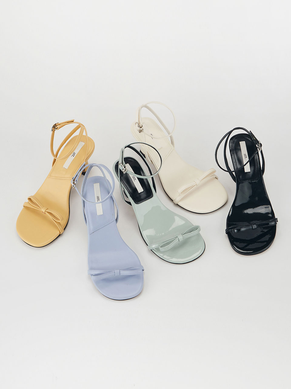 Ribbon sandal Heel (5colors)