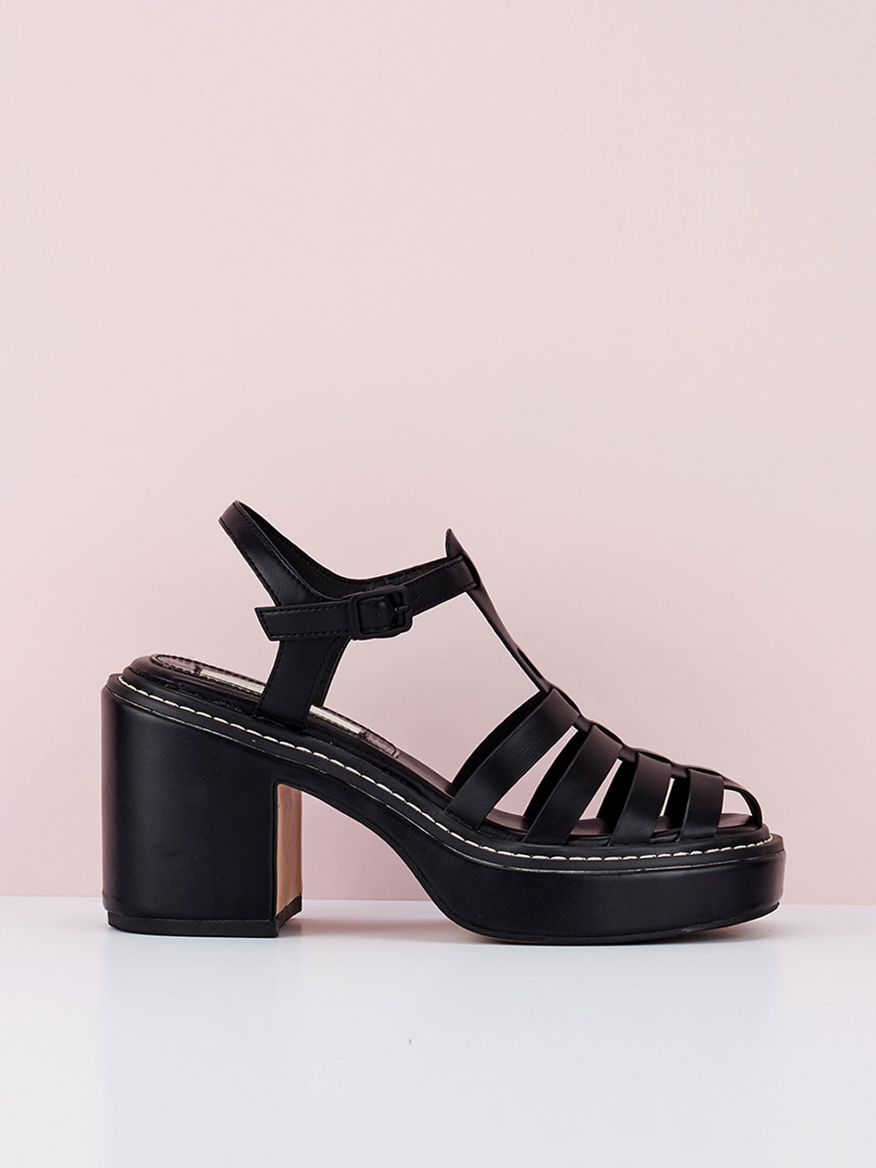 Glady platform heel (Black)
