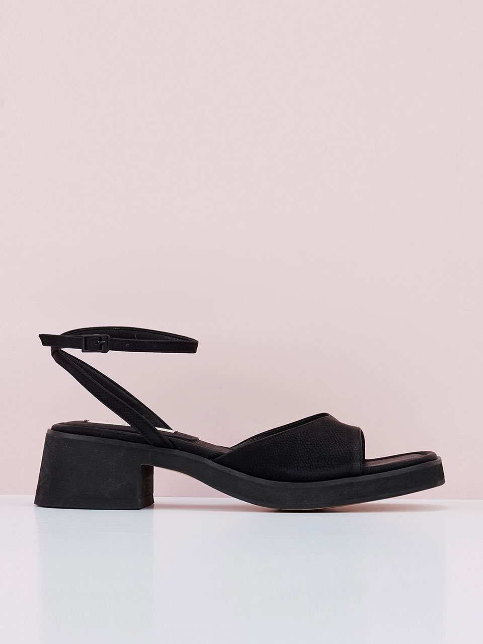 Basic platform sandals (Black)