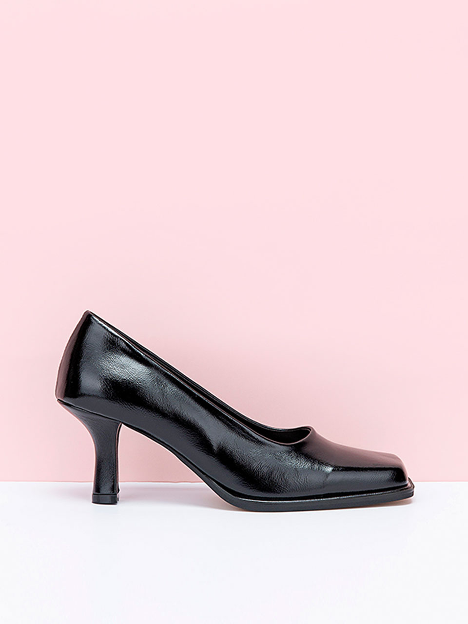 Square Toe Heel (Black)