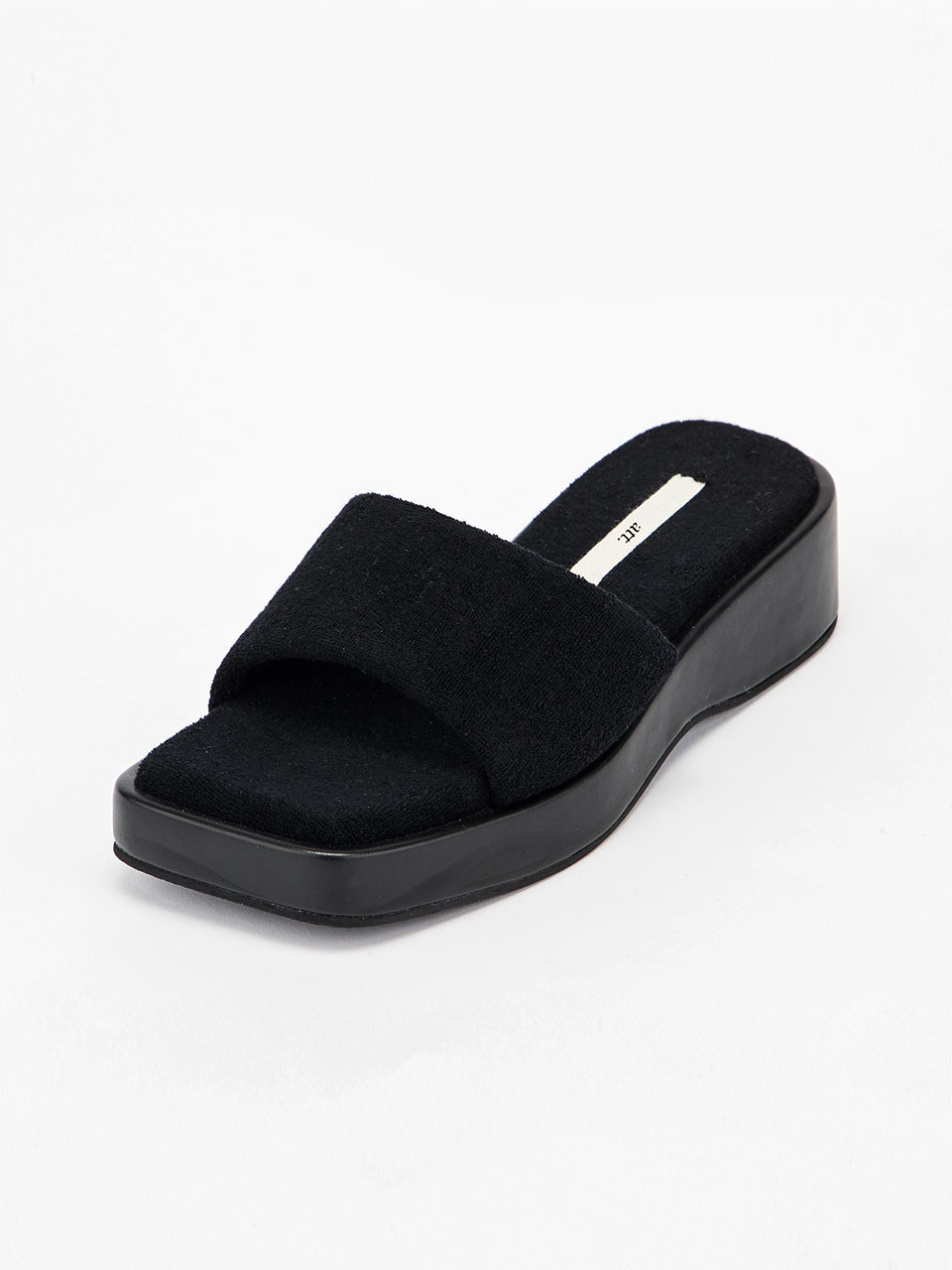 [Clearance] Terry Slides (Black)