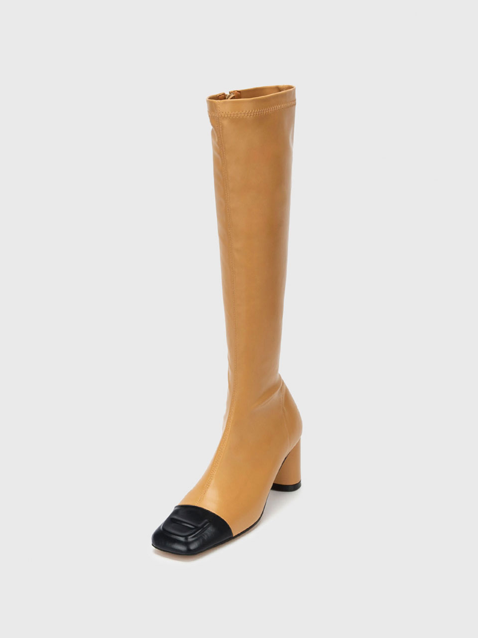 [바로배송]Cap toe slim boots (Beige_a logo ver.)