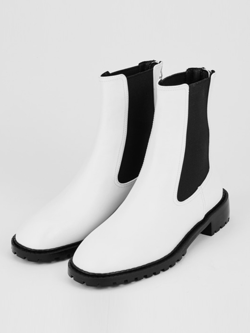 [Clearance] Chelsea Ankle Boots (White)