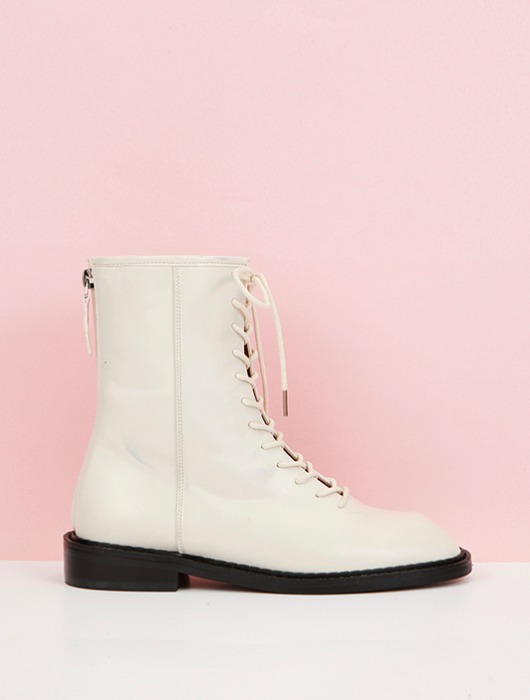 Lace-up Boots (Ivory)