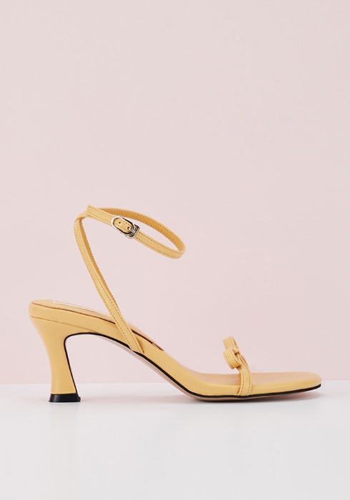 Ribbon sandal Heel (Yellow)