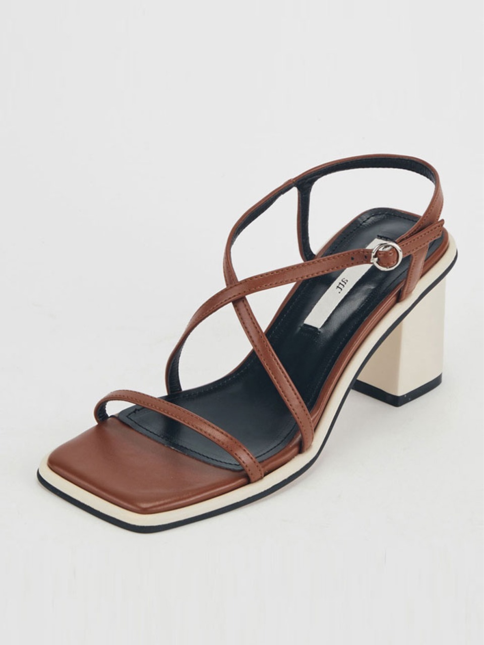 [리퍼브] Square Sandal Heel (Brown)
