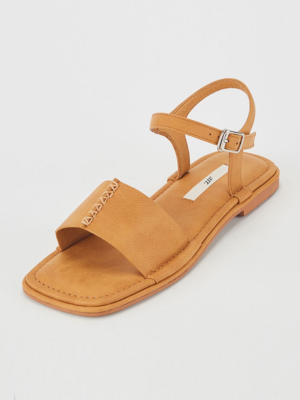 [Clearance] stitch strap sandals (Mustard)